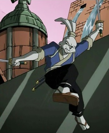 https://static.tvtropes.org/pmwiki/pub/images/4729319_teenage_mutant_ninja_turtles_season_2_24_the_big_brawl_part_2_leonardo_vs_miyamoto_usagi_yojimbo_tmnt_2003.jpg