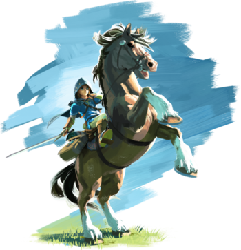 https://static.tvtropes.org/pmwiki/pub/images/botw_link_and_epona_artwork.png